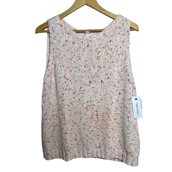 Tribal Jeans Sleeveless Sweater Top NWT Sz. M - Picture 1 of 5
